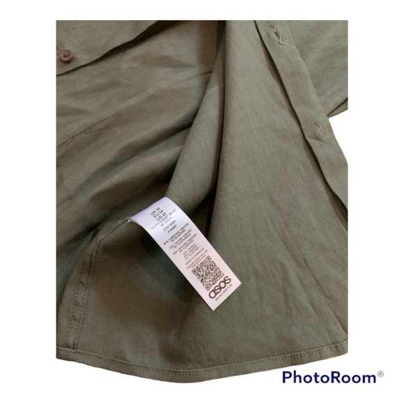 ✨NWOT ASOS Slim Fit Short Sleeved Button Down Shirt - Picture 6 of 6